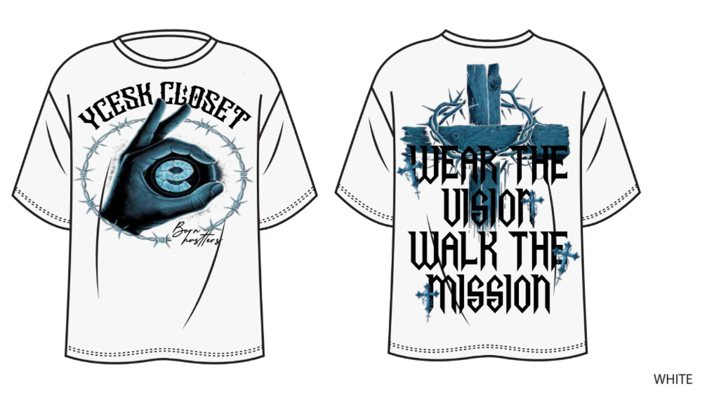 "Wear The Vision. Walk The Mission."Oversized Tee